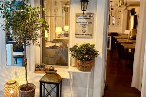 a store with potted plants on the walls of a room at Rezydencja Pod Tężnią & SPA in Inowrocław