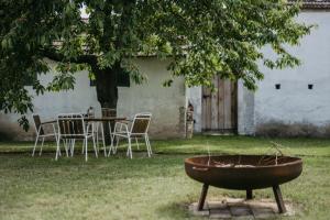 A garden outside Ferienwohnung Morgensonne