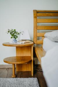A bed or beds in a room at Ferienwohnung Morgensonne