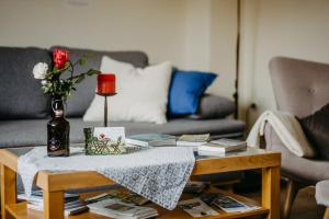 A seating area at Ferienwohnung Morgensonne