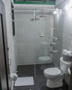 Koupelna v ubytování Hotel Rokas de Suesca