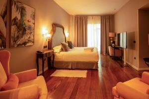TV a/nebo společenská místnost v ubytování Hotel Don Juan Boutique