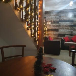 Posezení v ubytování Shalom Bungalow
