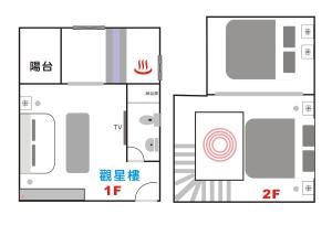 Půdorys ubytování Kanalung Yurakucho House