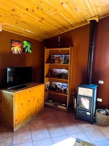 Телевизор и/или развлекательный центр в Casa Peppone