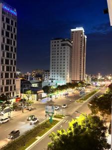 Nespecifikovaný výhled na destinaci Danang nebo výhled na město při pohledu z hotelu