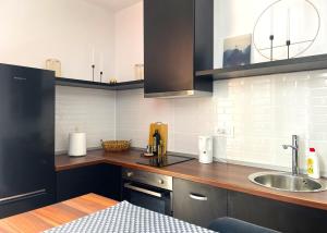 Kuchyň nebo kuchyňský kout v ubytování Sinaia Walter 20 Penthouse w. Private Parking