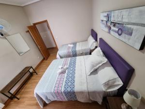 Posteľ alebo postele v izbe v ubytovaní Pension Loinaz