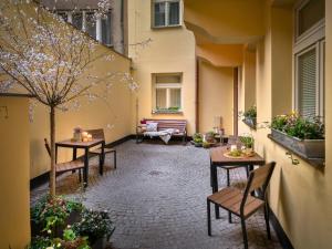 Balkón nebo terasa v ubytování 4 Elements Apartments
