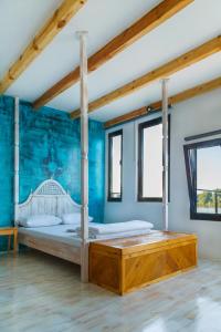 Postel nebo postele na pokoji v ubytování ArkaBarka 2- Floating Dream Rooms and Apartments