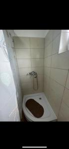 a bathroom with a toilet with a hole in the floor at Apartman Milicevic in Bileća