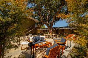 The Cottages Hotel外面的花园