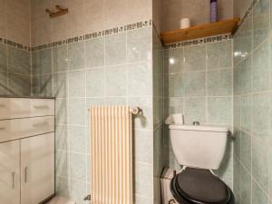łazienka z białą toaletą i grzejnikiem w obiekcie Appartement Les Gets, 2 pièces, 4 personnes - FR-1-671-110 w mieście Les Gets