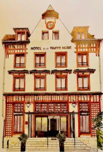 un dessin d'un hôtel dans l'établissement Hôtel La Truffe Noire, à Brive-la-Gaillarde