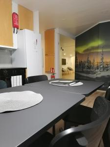 Kuchyň nebo kuchyňský kout v ubytování Hostel Tikka