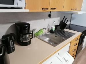 Kuchyň nebo kuchyňský kout v ubytování Hostel Tikka