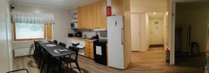 Kuchyň nebo kuchyňský kout v ubytování Hostel Tikka