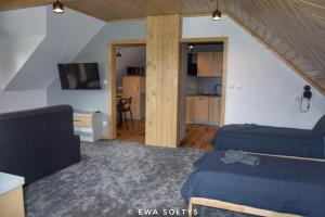 Posezení v ubytování Apartament Przełęcz nad Łapszanka