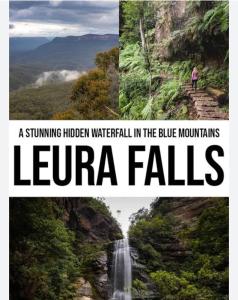 a spring hidden hidden waterfall in the blue mountains leura falls at Treetop Leura Deluxe Family Cabin in Leura