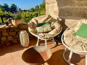 Posezení v ubytování Casa de Cossourado