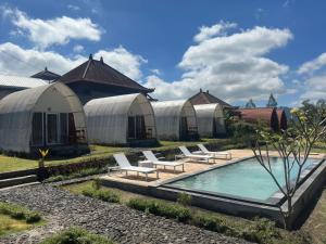 Bazén v ubytování Volcano rim Kintamani nebo v jeho okolí