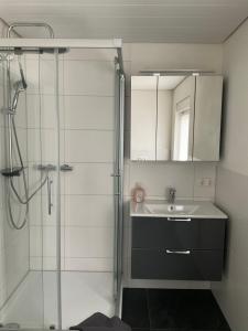Koupelna v ubytování Apartment Auszeit + 25 fotografií