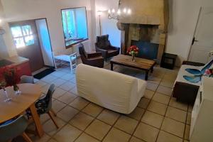 Χώρος καθιστικού στο Gîte de la Petite Ferme Bretonne