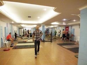 Gimnasio o instalaciones de fitness de Acropol Beach Hotel