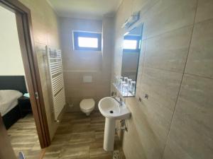 Koupelna v ubytování Residenz Zikeli