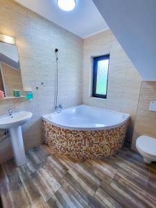 Koupelna v ubytování Residenz Zikeli