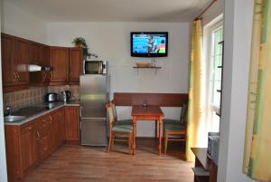 Kuchyňa alebo kuchynka v ubytovaní Horské apartmány Jeseníky
