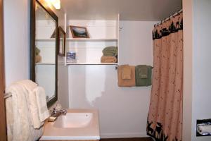 Ένα μπάνιο στο Lazy R Cottages- 2 cabin