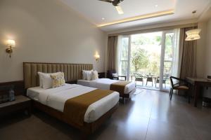 Golden Fields Resort 객실 침대