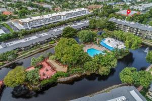an aerial view of a river with a resort at Fabulous Park Shore Condo in Naples
