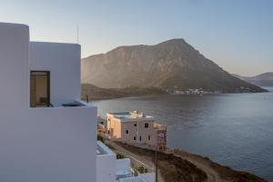 a view of the ocean from the side of a building at Shape-Meander in Kalymnos