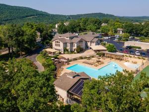 an aerial view of a resort with a swimming pool at Gorgeous 3 Bed 3 Bath Pointe Royale Condo Branson MO in Branson