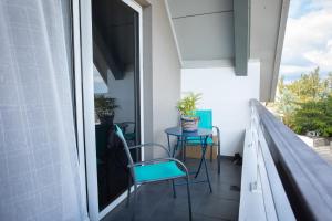 Balkón nebo terasa v ubytování Leu Corail