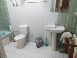 Mourad House في أسوان: حمام مع مرحاض ومغسلة