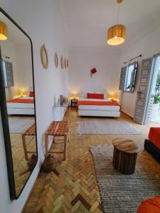 Letto o letti in una camera di Riad L'Arganier