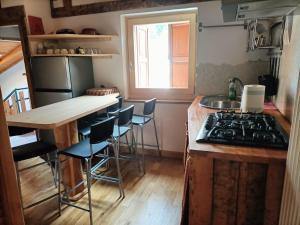 Kuchyň nebo kuchyňský kout v ubytování Resort CuraLibera