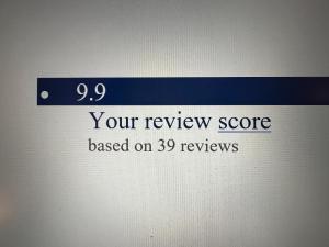a sign that says your review score based on reviews at Kanlaya's Eyrie, Luxury Homestay in Pang Mapha