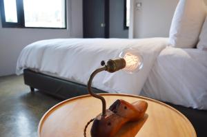 Letto o letti in una camera di 番茄行旅