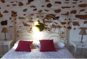 Krevet ili kreveti u jedinici u okviru objekta Encantadora casita con molino y piscina