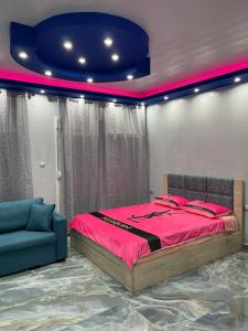 Postel nebo postele na pokoji v ubytování LUXURY STUDIO 1 FIRSTLINE SEA BY MAKHOME