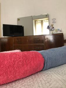 TV a/nebo společenská místnost v ubytování HOME TONINO