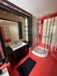 Jacuzzi Apartment - Center Zagreb tesisinde bir banyo