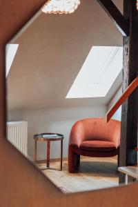 Ein Sitzbereich in der Unterkunft Apartmenthaus am Dom mit Parkplatz