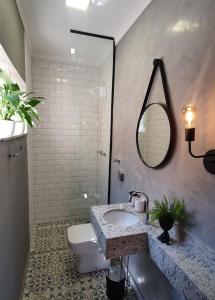 Koupelna v ubytování Casa Romão 2 Pertinho de Vinícola e Centro