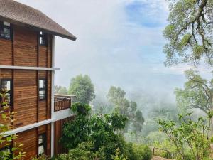 a house with a view of a forest at Baan Nhuer Mek บ้านเหนือเมฆ Coffee and Desk on the Cloud 