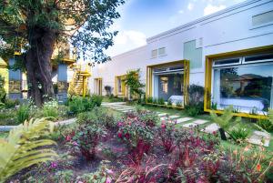 Zahrada ubytování Hoa Mây Hotel